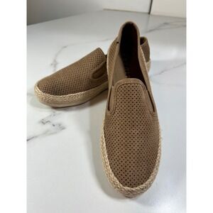 Esprit Nadine Tan Perforated Espadrille Slip On Loafers Womens‎ 7.5M E4NAD30P